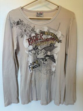 Y2K Edista Bird Long Sleeve Shirt